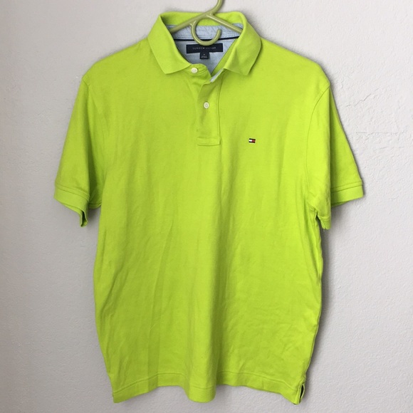 tommy hilfiger neon shirt
